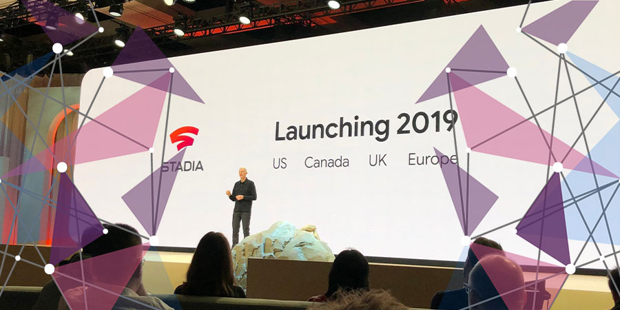 Google vice-president Phil Harrison at Google keynote announcing Stadia launch